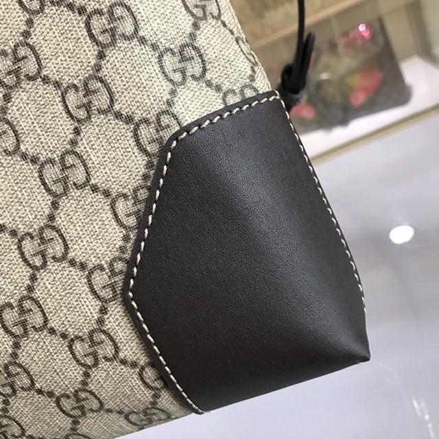 Gucci專櫃款男包 474139 古馳Gucci GG Supreme高級人造革扁平郵差包 Gucci男士單肩斜挎包  gqy3061